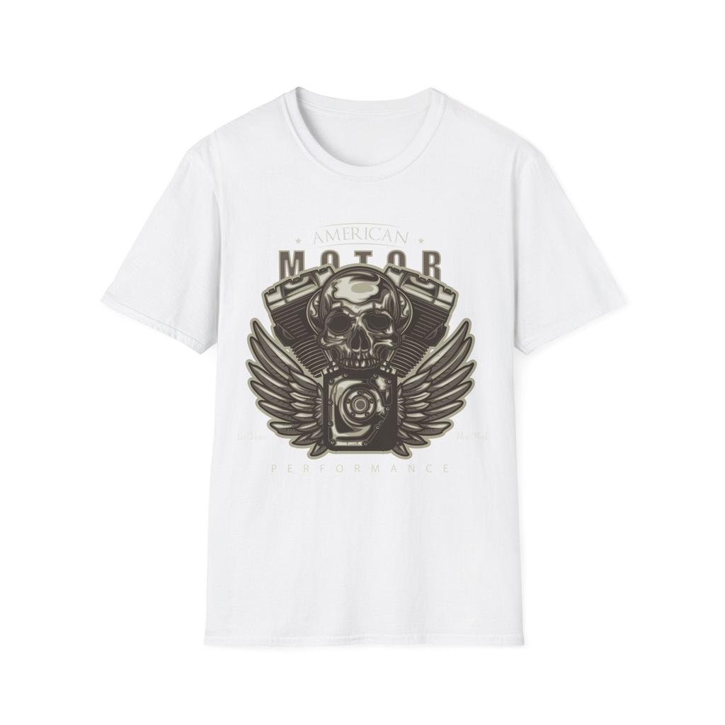 2025 Summer Luxury Brand Graphic Printed T-shirt Men's and Women's Casual Short-sleeved Round Neck Cotton T-shirt Motorcycle