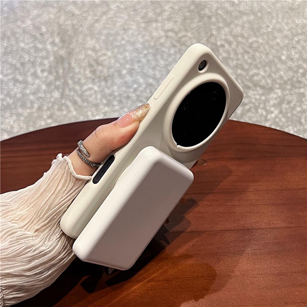 For Oppo Find X8 Ultra 5G Magnetic Case Rotating Kickstand Liquid Silicone PC Phone Cover Skin Touch