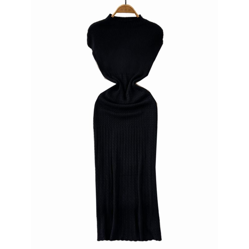 Summer New Arrival Knitting Dress Women's French Style Retro Fancy Silm Slim Looking Elegant Slimming Sheath Dress