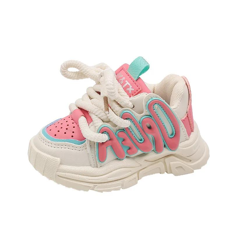 2024 Autumn Baby Toddler Shoes for Boys Girls Breathable Mesh Little Kids Casual Sneakers Non-slip Children Sport Shoes