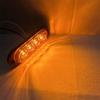 4PCS 12/24 Volt Side Marker Lights LED Smoked Lens Amber 4LED Side Markering Truck Light Boat Trailer Indicator Signal Light
