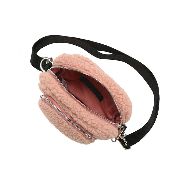 New MLB Polyester Shoulder Bag Crossbody Bag Mini Women's Pink 32BGDF011-43P