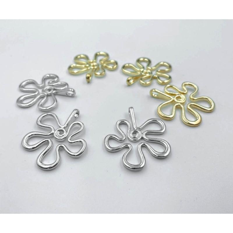 Mode Abstrakt Blomhänge Litet Blommhänge Berlocker Smycken DIY-tillbehör för DIY Halsband Armband Smycken