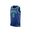 Men's Nike Basketball Jerseys Unisex Rapid Blue Anthony Edwards V Neck Moderate