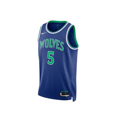 Men's Nike Basketball Jerseys Unisex Rapid Blue (Anthony Edwards) V-neck Moderate