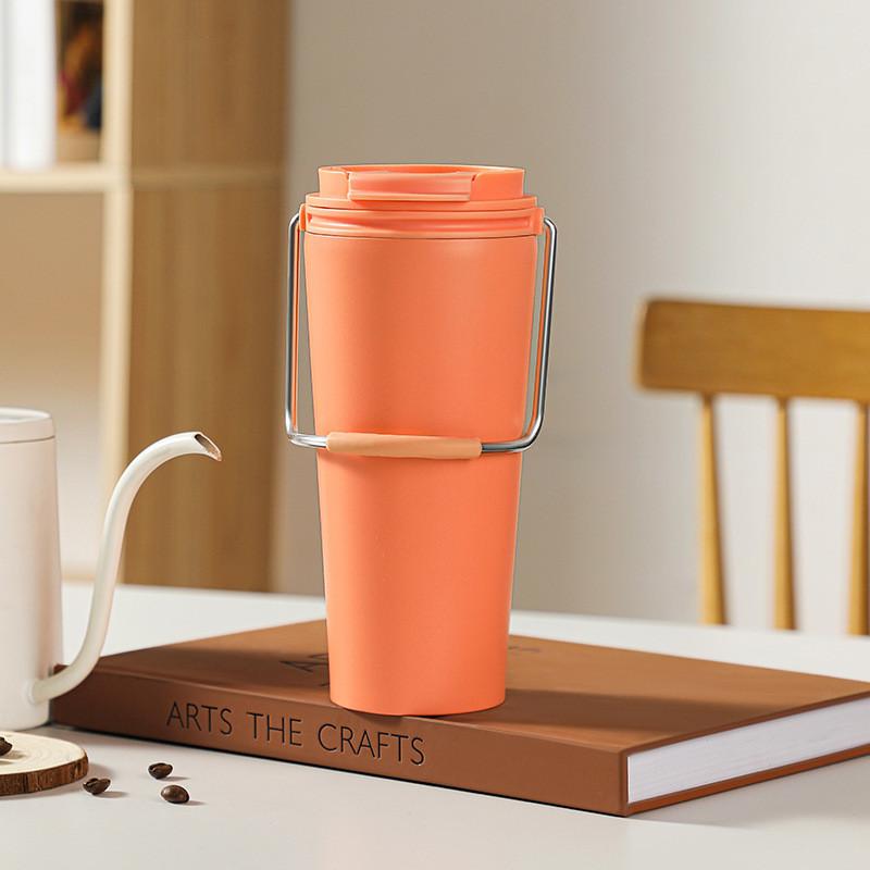 Cup Coffee Thermos Fashion Simple Outdoor Portable Car Ladies Stainless Steel