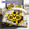 Bvb Fc Pattern Bedding Set Quilt Cover Pillowcase Home Decor Gift (1 * Duvet Cover + 2 * Pillowcase, Without Core)