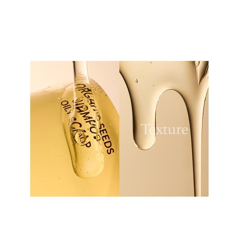 WHAMISA Bio-Samen-Shampoo für fettige Kopfhaut, 490 ml