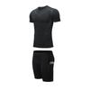 Men's Summer Fitness Set: Breathable Elastic T-shirt & High-Elastic Sports Shorts