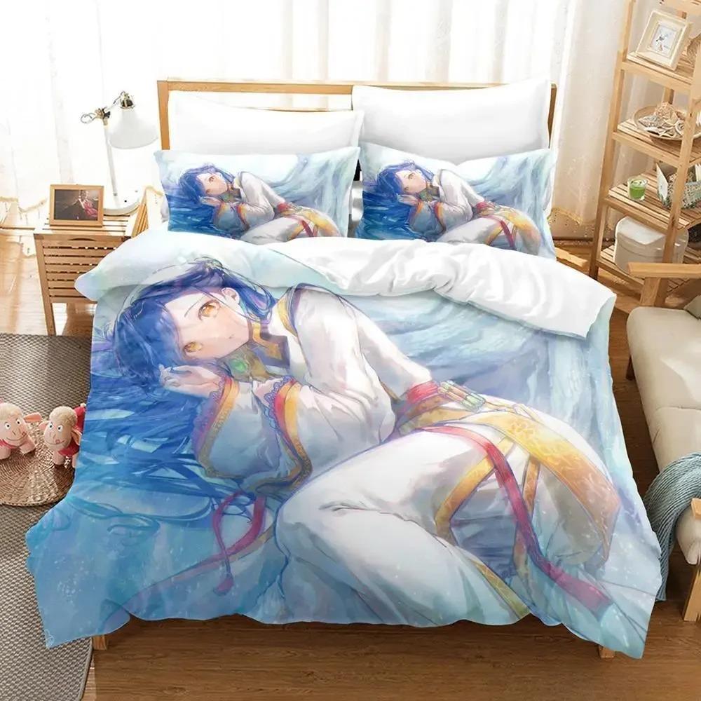 New Ascendance of a Bookworm Bedding Set 3D Print Kawaii Anime Duvet Cover for Adult Kid Bedroom