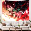 Tapeçaria Legal Quente Anime Demon Slayer Popular Decoração de Quarto Tapeçaria de Parede Sala de Arte Decoração de Casa Arte de Parede Decoração