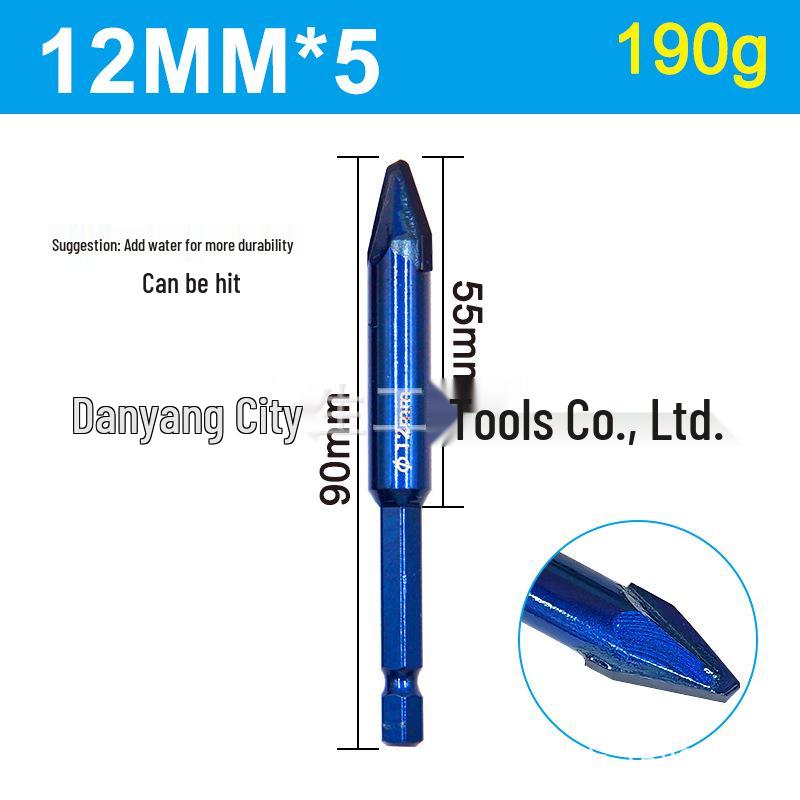 Hex Shank Multifunctional Dry Drill Bit for Ceramic, Stone & Porcelain