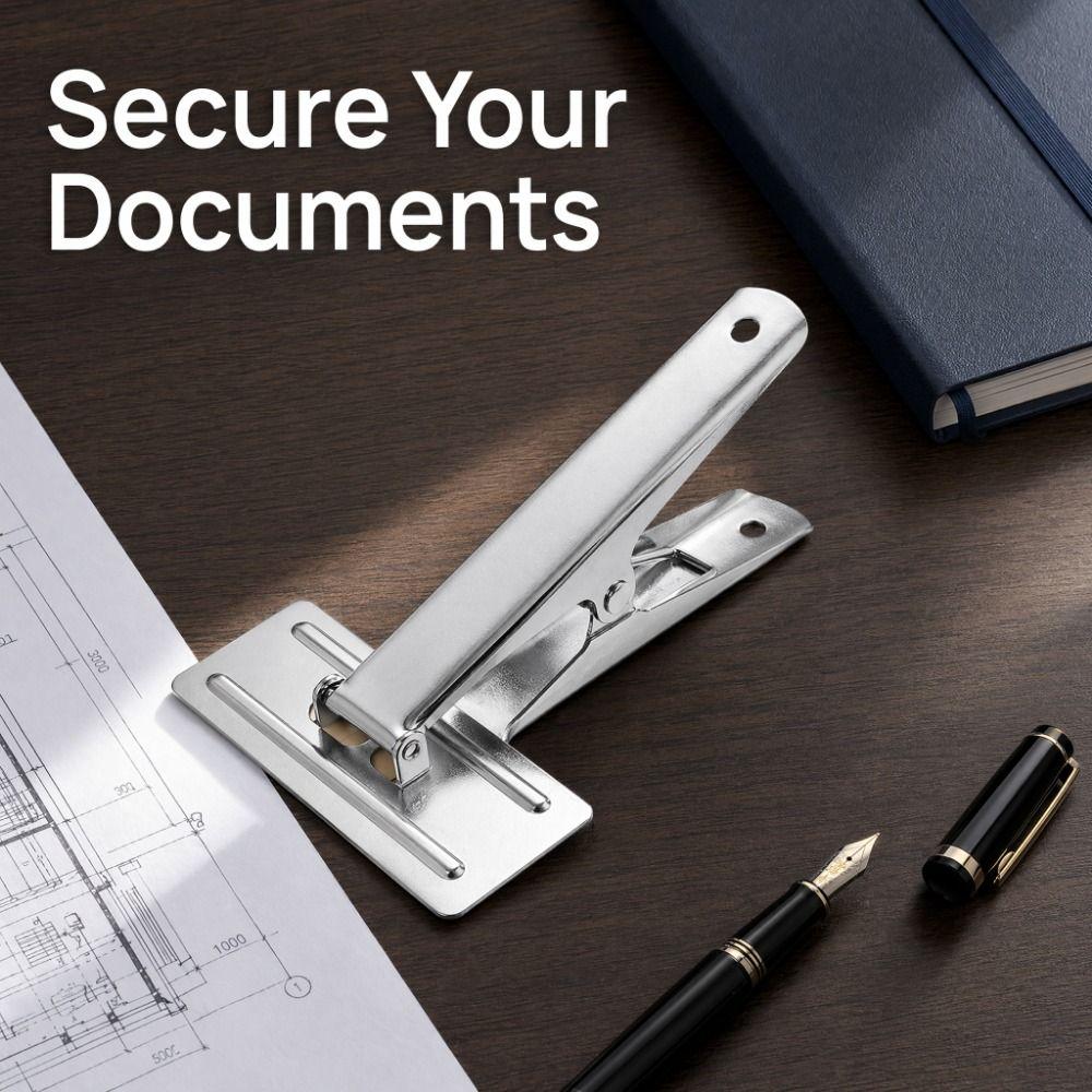 Steel Office Clip Large Document Binding Clip Voucher Binding Clamp  Financial Office