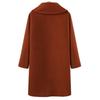Women Plus Size Winter Woolen Trench Coat Double Breasted Mid Length Autumn Fashion Coat