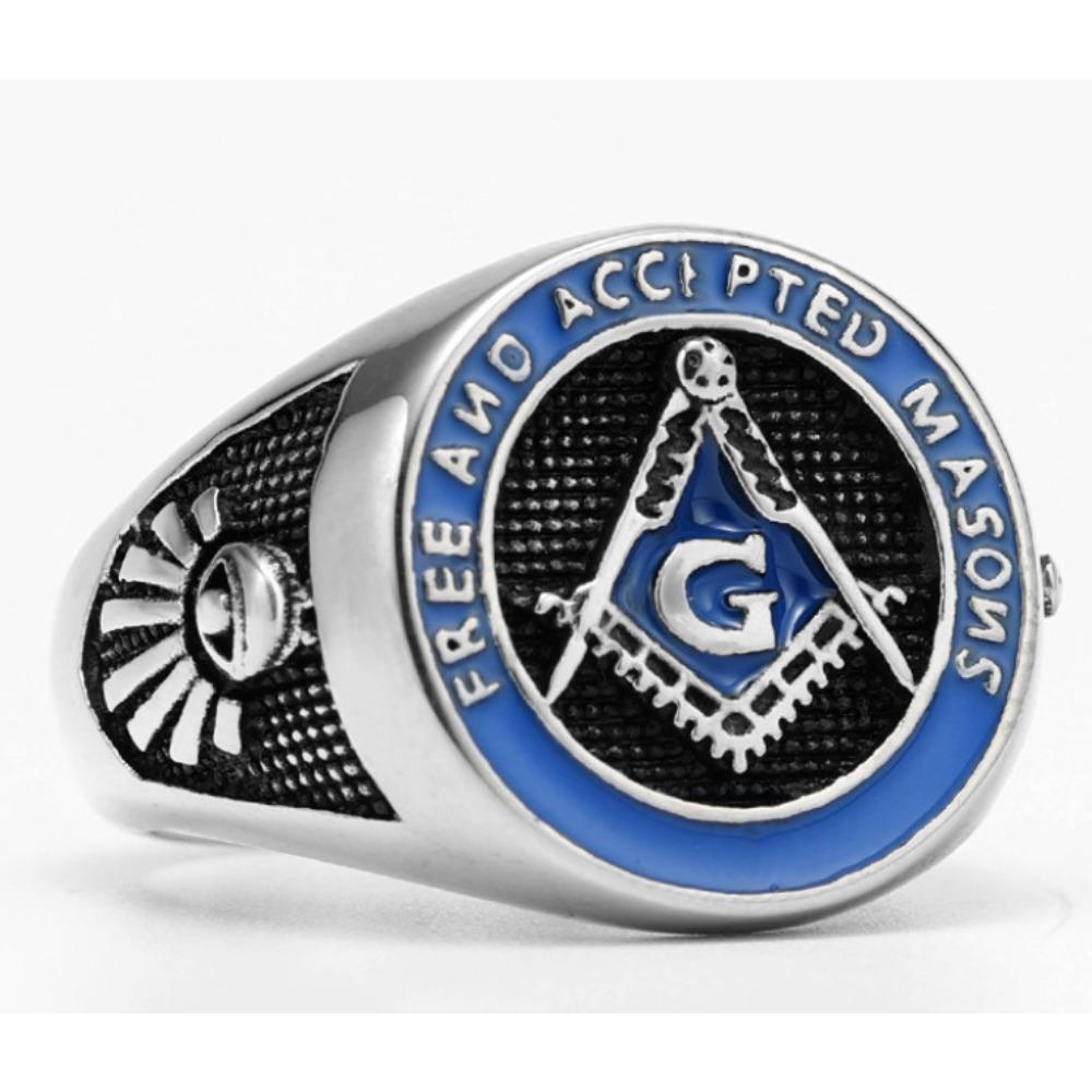 Hip Hop Punk Titanstahlring Gothic Stamesschmuck für Männer und Frauen Trendige Accessoires