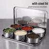 Stainless Steel Divided Seasoning Container