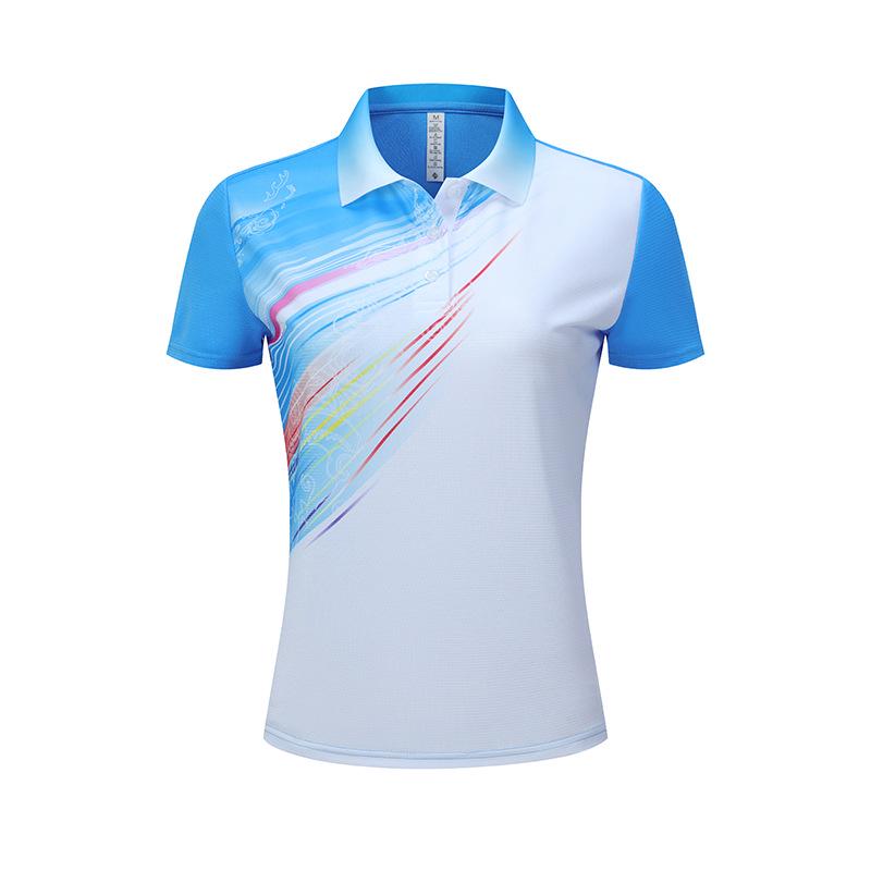 Schnelltrocknende Teamuniform für Herren und Damen: Badminton-, Tischtennis-, Tennis-, Volleyball-Shirt.