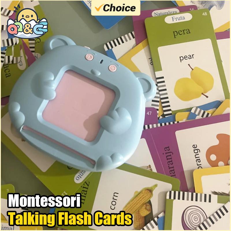 Talking Flash Cards Autism Sensory Montessori Toys Sight Words Educational Speech Therapy Toys for Toddler Kids Christmas Gifts