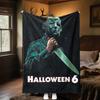 Couverture Affiche de Film d'Horreur Halloween Parfaite Toutes Saisons Douce Confortable Canapé Bureau Sieste Voyage Cadeau Festif