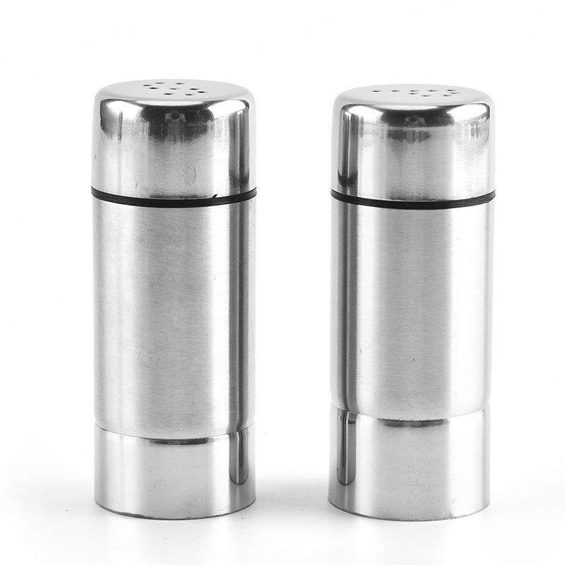 Tarro de Especias de Acero Inoxidable 304 para Cocina y Barbacoa - Rociador de Pimienta, Comino y Condimentos.