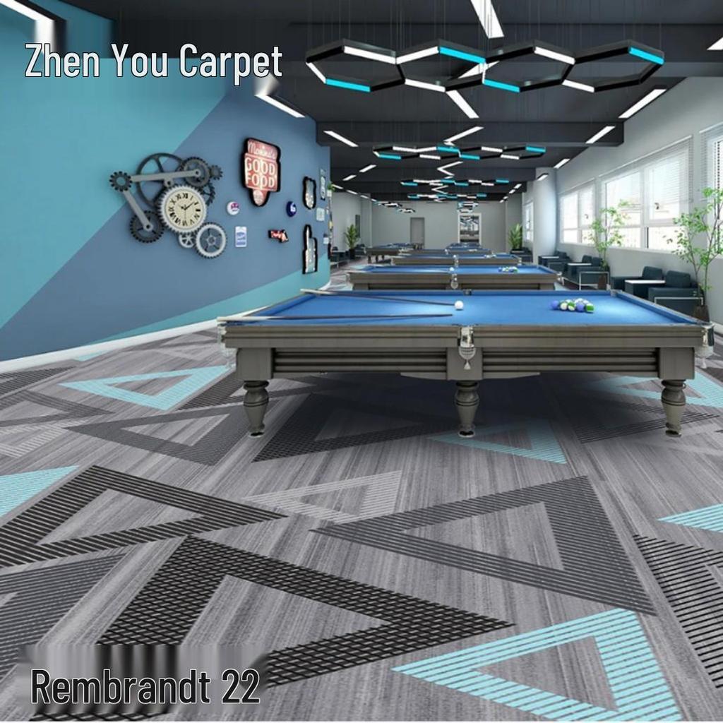 Fire-Resistant, Durable, Colorfast Billiard Room Nylon Carpet 650g