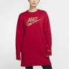 Nike Women's Logo Print Long-Sleeve Dress Red CU3661-687
