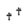 Zirconia Cross Earrings for Men and Women, Unique Stud Earrings, Trendy Hip-Hop Hoop Earrings