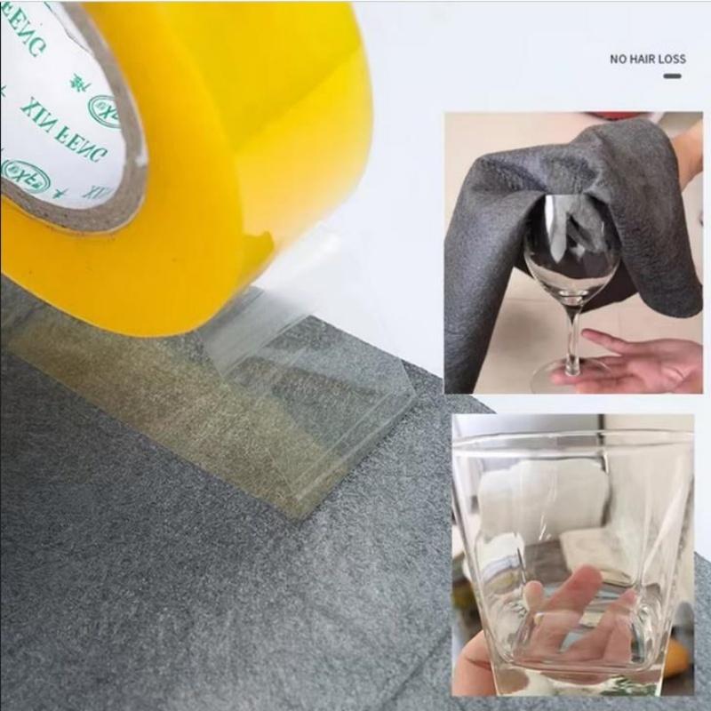 5/10PCS Thickened Magic Cleaning Cloth No Watermark Glass Wiping Cloth Reusable Window Glass Cleaning Cloth Rag Kitchen Towel