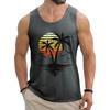 2026 New Summer Fashion Men's Sleeveless T-Shirt Classic Hawaiian Beach Coconut Print Men's Vest Extreme Sports Surf Vest