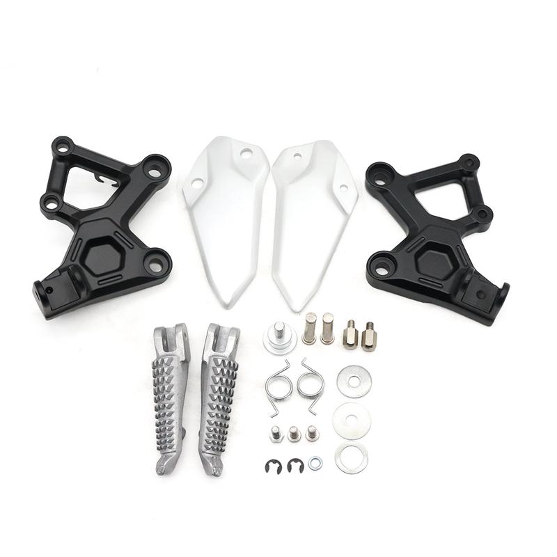 For Kawasaki ZX4R ZX4RR ZX-4R ZX-4RR ZX 4R 4RR Motorcycle Accessories Front Footrest Foot pegs Brackets Foot Pedals