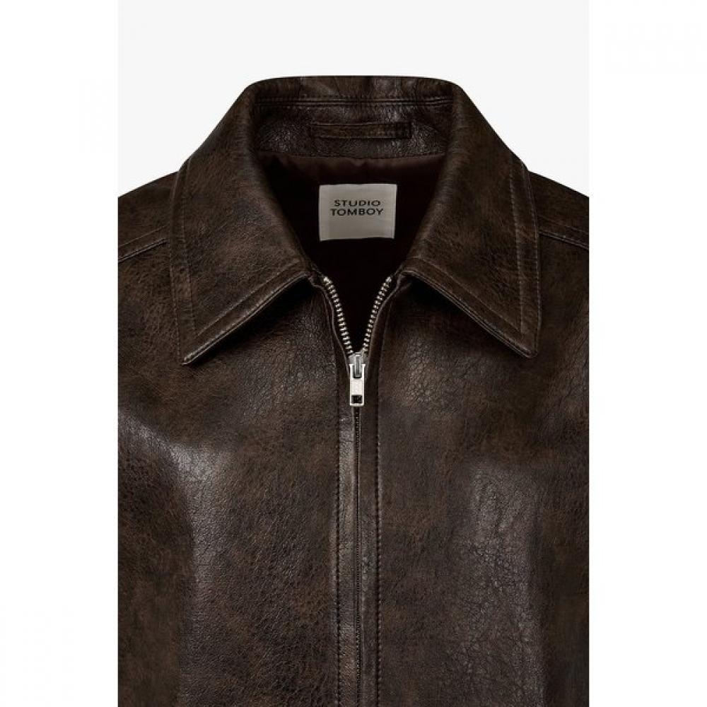 STUDIO TOMBOY Oversized Leather Jumper 91f6161771