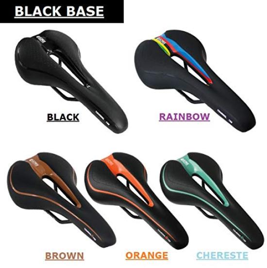 GORIX Bicycle Memory Foam Saddle Cushion Soft Compatible with Road Mountain and Others White x White [Thick Type] Bikes, Bikes, GX-C19