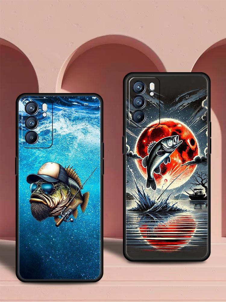 Hunting Fishing Man Phone Case For Oppo Reno 13 12 11 10 7 F Find X5 X6 A98 A80 A79 A78 A57 A54 A31 A17 Pro 5G Soft TPU Cover