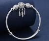 Adjustable Size Fine   Copper Bangle Cuff Dreamcatcher Tassel Feather Bead Charm Bracelet Jewelry For Women Wedding
