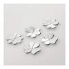 Nousaku Chopstick Rests - Katabami - Set of 5 - 100% Tin (501711) - Chopstick rests inspired by the katabami leaf, often used as a family crest. The