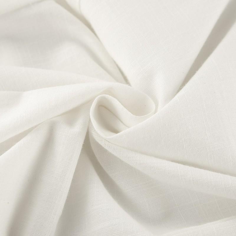 Womens White Cotton Linen Sleeveless Top Wide Leg Pants Set With Tie Detail Casual Two Piece Outfit