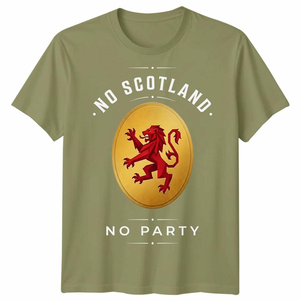 No Scotland No Party Football Unisex T Shirt Scotland Fan Unisexs Unisexs Top