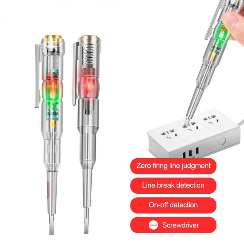 Intelligent Voltage Tester Pen 70-250V Induction Power Detector Pen Electrical Screwdriver Indicator Circuit Tester