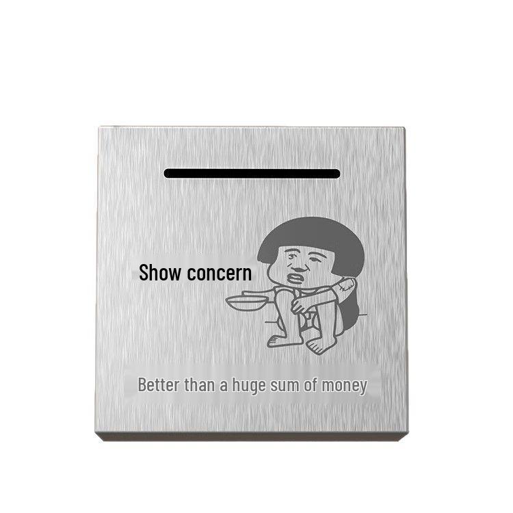 Large Capacity Stainless Steel Piggy Bank: Durable, Non-Removable, Drop-Proof Money Box for Adults & Kids