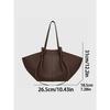 Ladies' Single-shoulder Handbag, High-end Large-capacity PU Leather Underarm Tote Bag, Wing Bag