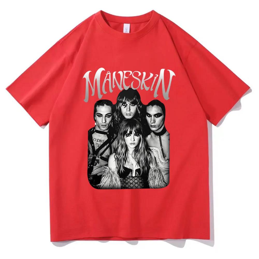 Italian Rock Band Unisexeskin World Tour Tshirt Fashion Gothic Retro Unisex Women Loose Short Sleeve Casual T Shirts Streetwear