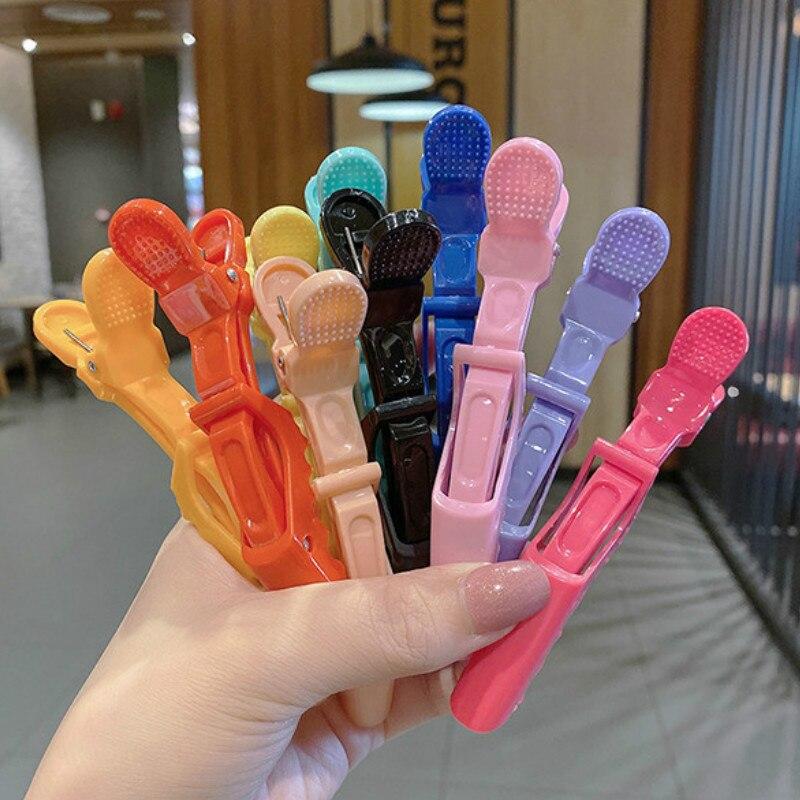 6pcs/set Women Color Hairdressing Clips Variety Styles Alligator Hair Grip Salon Clamp for Salon Styling Hair Accessories