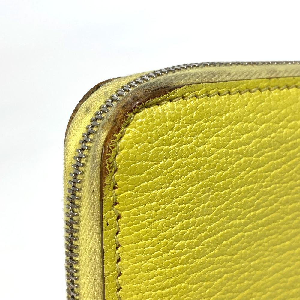 Hermes Long Wallet Azap Long Zip Around Long Wallet Chevre Yellow