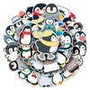 50 Cute Penguin Graffiti Stickers - Cartoon Animals for DIY, Skateboards, Phones, Luggage - Waterproof