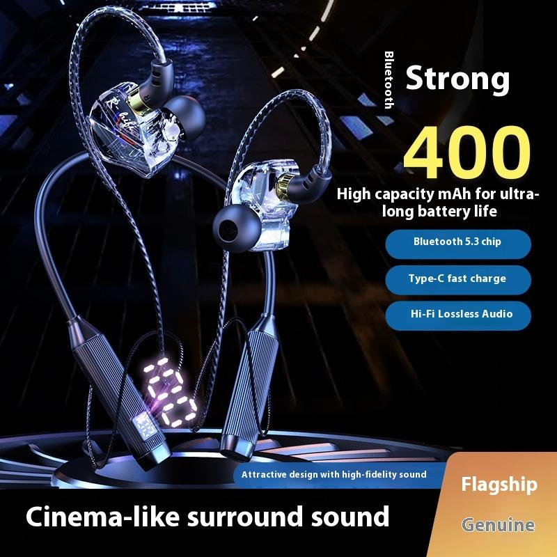 Neck Bluetooth Headset Super Long Battery Life Noise Reduction Suitable for Apple Android Wireless In-ear Sports Headset