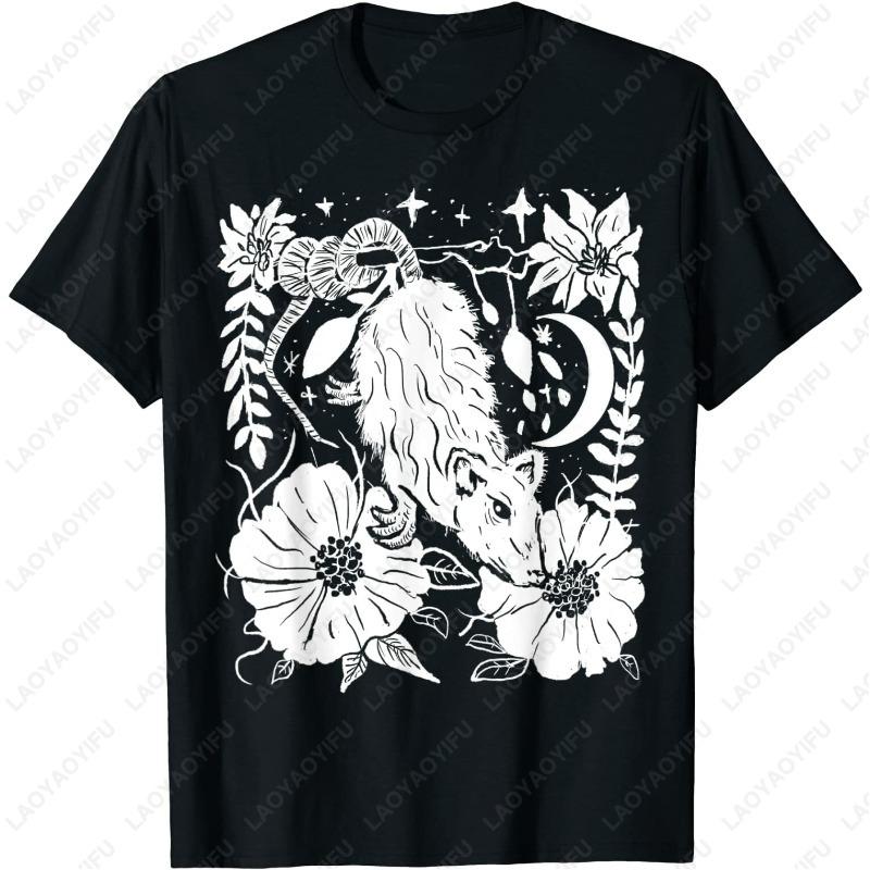 NEW LIMITED Possum Flowers Essential Premium Great Gift Idea TShirt Men Women Fun Unique Printed Tops Cotton Fashion Casual Tees