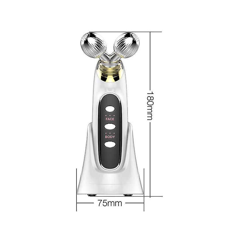 3D Ems Facial Massager Roller Beauty Instrument Anti Aging Wrinkles Tool Facial Lifting Rechargeable V-face Slimming 2023