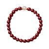 Cinnabar Purple Gold Sand Crystal Bracelet, Translucent Sand Bracelet for Women, Hetian Jade National Style Single Strand Bracelet