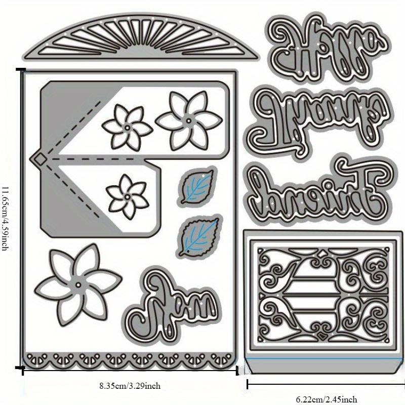 Knife Mold Pop-up Card Scrapbook Metal Carbon Steel Knife Mold DIY Paper Art Embossing Cutting Template