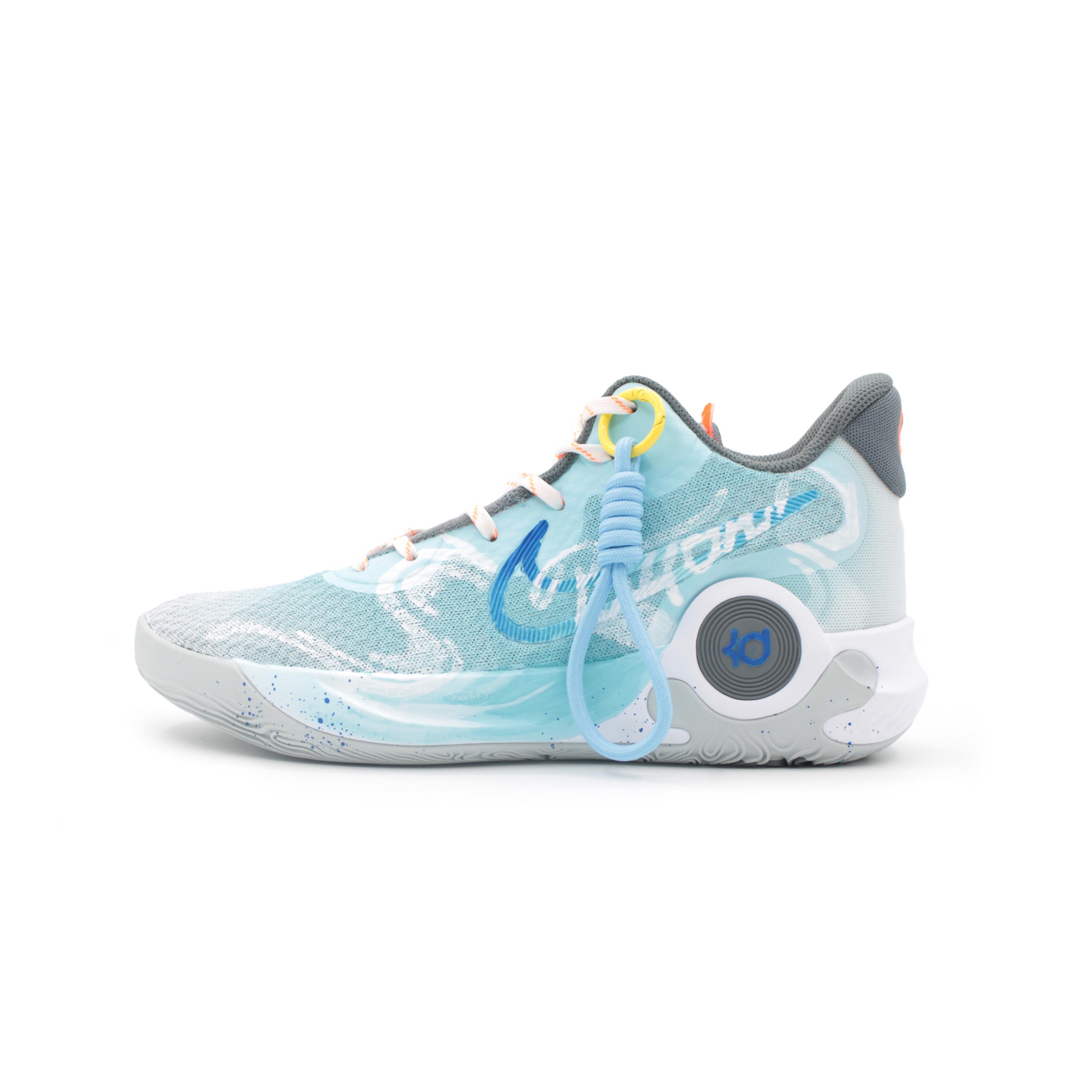 

Nike KD Trey 5 IX Mesh Slip Resistant Abrasion Resistant Mid top Basketball Shoes Unisex Blue CW3402-011(Team283-) 44.5